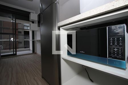 Studio - Quarto e Cozinha de kitnet/studio para alugar com 1 quarto, 26m² em Pinheiros, São Paulo