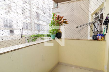 Varanda da sala  de apartamento à venda com 1 quarto, 45m² em Lagoa, Rio de Janeiro