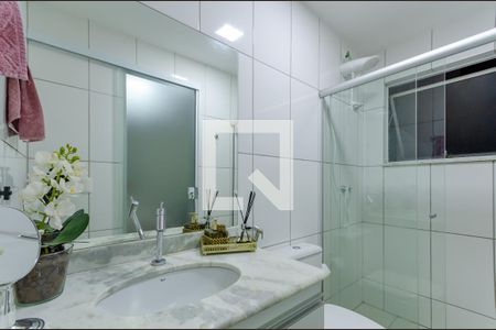 Banheiro Suíte de apartamento à venda com 3 quartos, 87m² em Castelo, Belo Horizonte