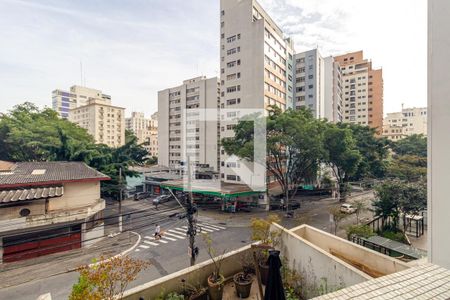 Varanda da Sala de apartamento para alugar com 1 quarto, 73m² em Consolação, São Paulo
