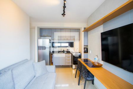 Sala/Cozinha de apartamento para alugar com 2 quartos, 48m² em Vila Valparaíso, Santo André