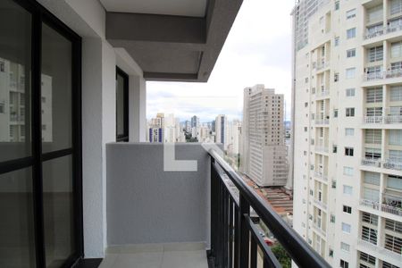 Varanda da suíte  de kitnet/studio para alugar com 1 quarto, 26m² em Perdizes, São Paulo