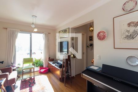 Sala de apartamento à venda com 1 quarto, 41m² em Indianópolis, São Paulo