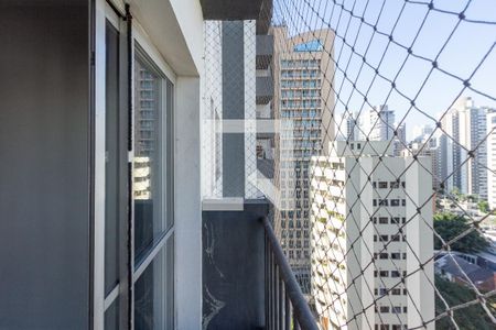 Varanda da Sala de apartamento para alugar com 1 quarto, 47m² em Moema, São Paulo