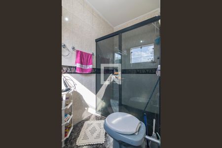 Banheiro da Suite de casa à venda com 3 quartos, 239m² em Vila Guaraciaba, Santo André