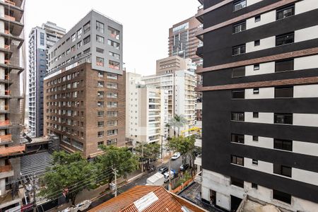 Varanda da Sala - Vista de apartamento à venda com 1 quarto, 35m² em Pinheiros, São Paulo
