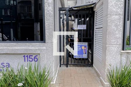 Studio para alugar com 28m², 1 quarto e sem vaga Studio para alugar com 28m², 1 quarto e sem vagaFachada