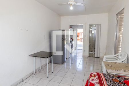 Sala de apartamento para alugar com 1 quarto, 60m² em Boqueirão, Praia Grande