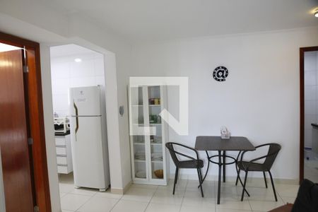 Sala de apartamento para alugar com 1 quarto, 51m² em Caiçara, Praia Grande