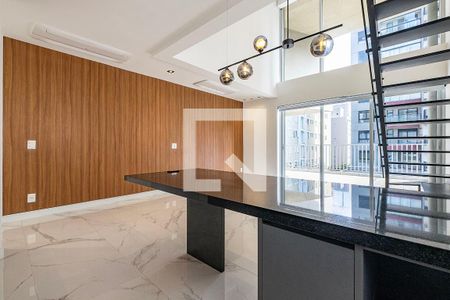 Sala/Cozinha de apartamento para alugar com 1 quarto, 82m² em Jardim Paulista, São Paulo