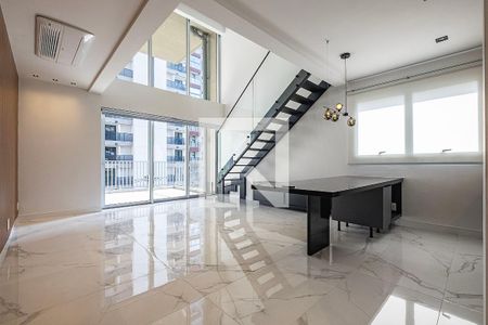 Sala/Cozinha de apartamento para alugar com 1 quarto, 82m² em Jardim Paulista, São Paulo