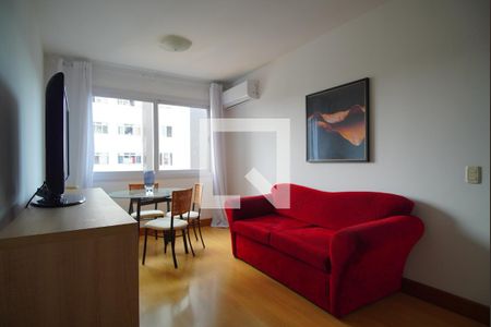 Sala  de apartamento para alugar com 1 quarto, 57m² em Boa Vista, Porto Alegre