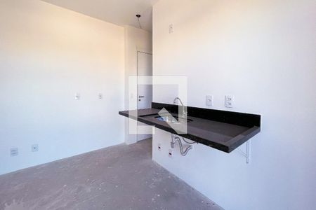 Cozinha de kitnet/studio à venda com 1 quarto, 25m² em Indianópolis, São Paulo