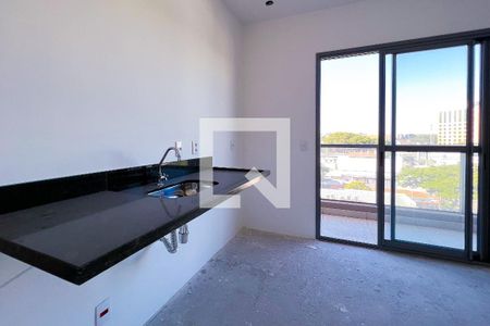 Cozinha de kitnet/studio à venda com 1 quarto, 25m² em Indianópolis, São Paulo