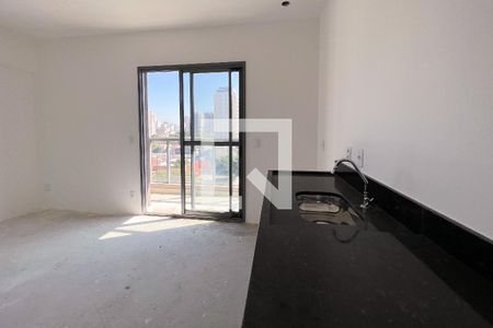 Cozinha de apartamento à venda com 1 quarto, 25m² em Indianópolis, São Paulo