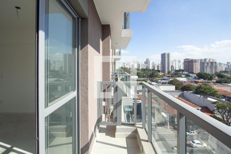 Varanda  de kitnet/studio à venda com 1 quarto, 25m² em Indianópolis, São Paulo