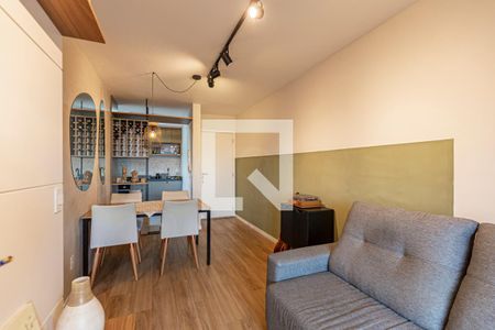 Sala de apartamento para alugar com 2 quartos, 51m² em Vila Scarpelli, Santo André