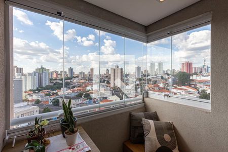 Varanda gourmet de apartamento para alugar com 2 quartos, 51m² em Vila Scarpelli, Santo André