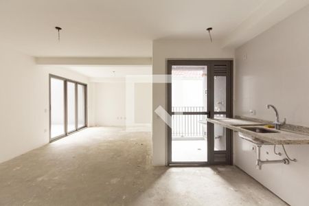 Sala/Cozinha de apartamento à venda com 3 quartos, 133m² em Moema, São Paulo