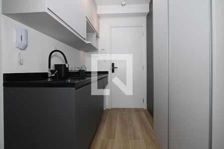 Studio - Quarto e Cozinha de kitnet/studio à venda com 1 quarto, 22m² em Jardim das Bandeiras, São Paulo