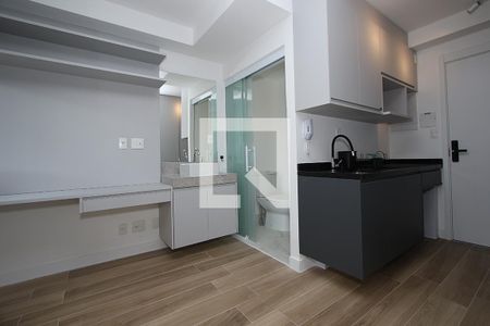 Studio - Quarto e Cozinha de kitnet/studio à venda com 1 quarto, 22m² em Jardim das Bandeiras, São Paulo