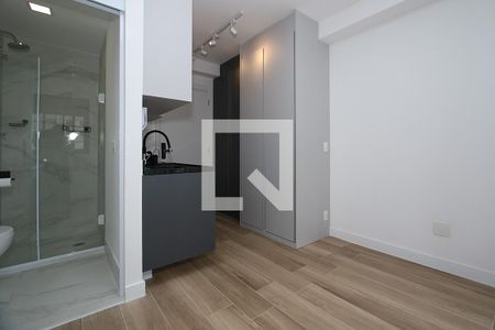 Studio - Quarto e Cozinha de kitnet/studio à venda com 1 quarto, 22m² em Jardim das Bandeiras, São Paulo