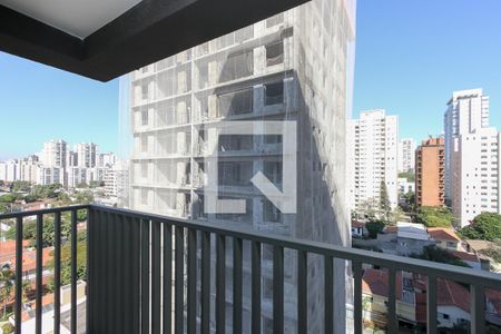 Varanda de kitnet/studio para alugar com 1 quarto, 25m² em Brooklin, São Paulo