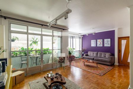 Sala de apartamento à venda com 3 quartos, 140m² em Higienópolis, São Paulo