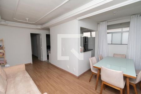 Sala de apartamento para alugar com 2 quartos, 52m² em Monte Castelo, Contagem