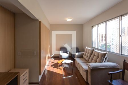 Sala de apartamento para alugar com 3 quartos, 100m² em Lourdes, Belo Horizonte
