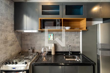 Cozinha - Armários de apartamento para alugar com 1 quarto, 26m² em Vila Buarque, São Paulo