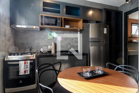 Cozinha - Mesa de apartamento para alugar com 1 quarto, 26m² em Vila Buarque, São Paulo