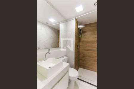 Apartamento para alugar com 34m², 1 quarto e sem vaga Apartamento para alugar com 34m², 1 quarto e sem vagaBanheiro da Suíte