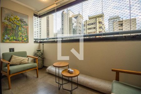 Varanda da Sala de apartamento à venda com 4 quartos, 128m² em Perdizes, São Paulo