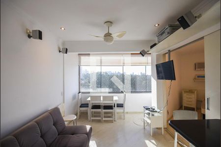 Sala de apartamento à venda com 1 quarto, 40m² em Paraíso do Morumbi, São Paulo