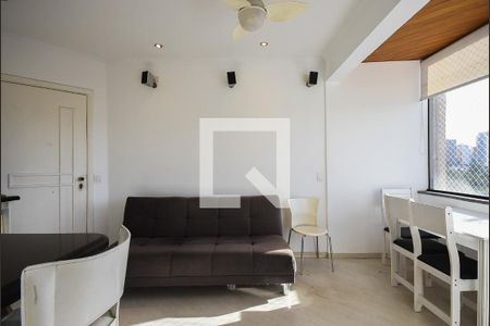 Sala de apartamento à venda com 1 quarto, 40m² em Paraíso do Morumbi, São Paulo