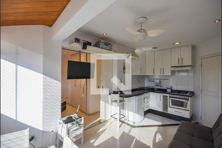 Sala de apartamento à venda com 1 quarto, 40m² em Paraíso do Morumbi, São Paulo