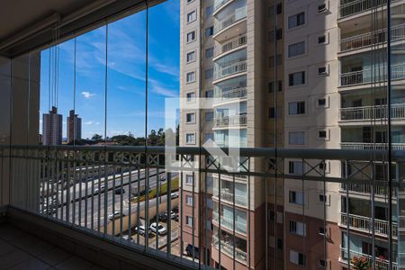 Sala - varanda / área gourmet - vista de apartamento para alugar com 3 quartos, 74m² em Jardim Arpoador, São Paulo
