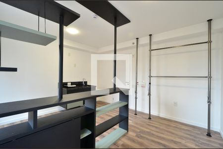 Sala/Cozinha de kitnet/studio para alugar com 1 quarto, 25m² em Mirandópolis, São Paulo