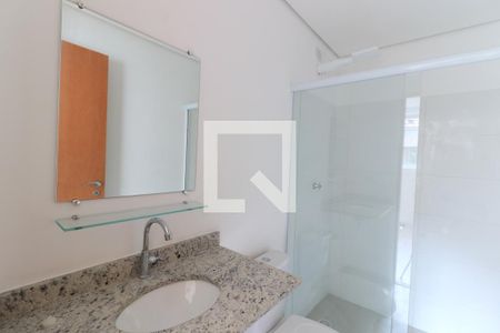 Banheiro da Suíte de apartamento para alugar com 1 quarto, 45m² em Campo Belo, São Paulo