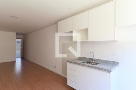 Cozinha de apartamento para alugar com 1 quarto, 33m² em Campo Belo, São Paulo