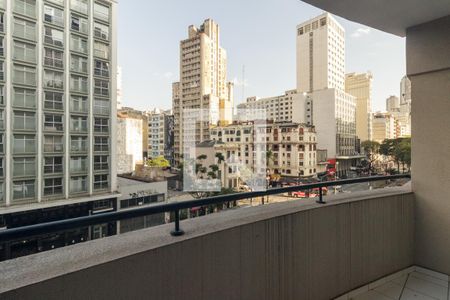 Varanda do Studio de kitnet/studio para alugar com 1 quarto, 36m² em República, São Paulo