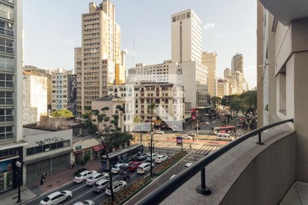 Varanda do Studio de kitnet/studio para alugar com 1 quarto, 36m² em República, São Paulo