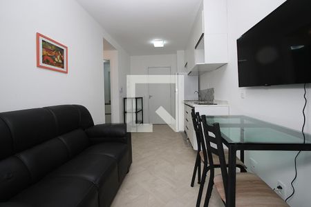 Studio - Sala e Cozinha de kitnet/studio para alugar com 1 quarto, 32m² em Pinheiros, São Paulo