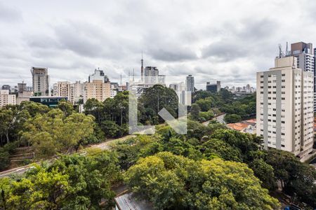 Varanda - Vista de apartamento à venda com 2 quartos, 73m² em Cerqueira César, São Paulo