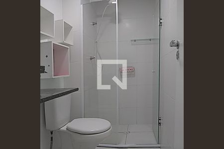 Apartamento para alugar com 34m², 1 quarto e sem vagaDetalhe do banheiro