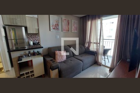 Sala de apartamento para alugar com 2 quartos, 47m² em Vila Valparaíso, Santo André