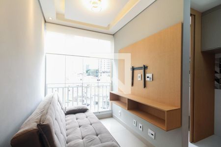 Sala  de apartamento para alugar com 1 quarto, 26m² em Chácara Seis de Outubro, São Paulo