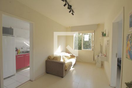 Sala de apartamento para alugar com 1 quarto, 53m² em São Sebastião, Porto Alegre