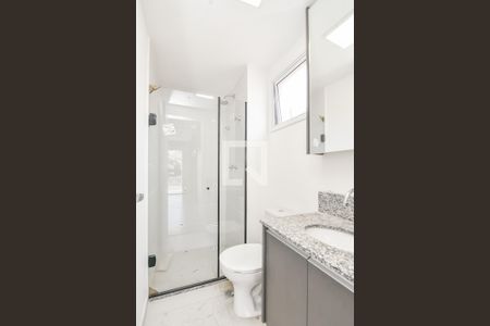 Banheiro de kitnet/studio à venda com 1 quarto, 33m² em Vila Buarque, São Paulo